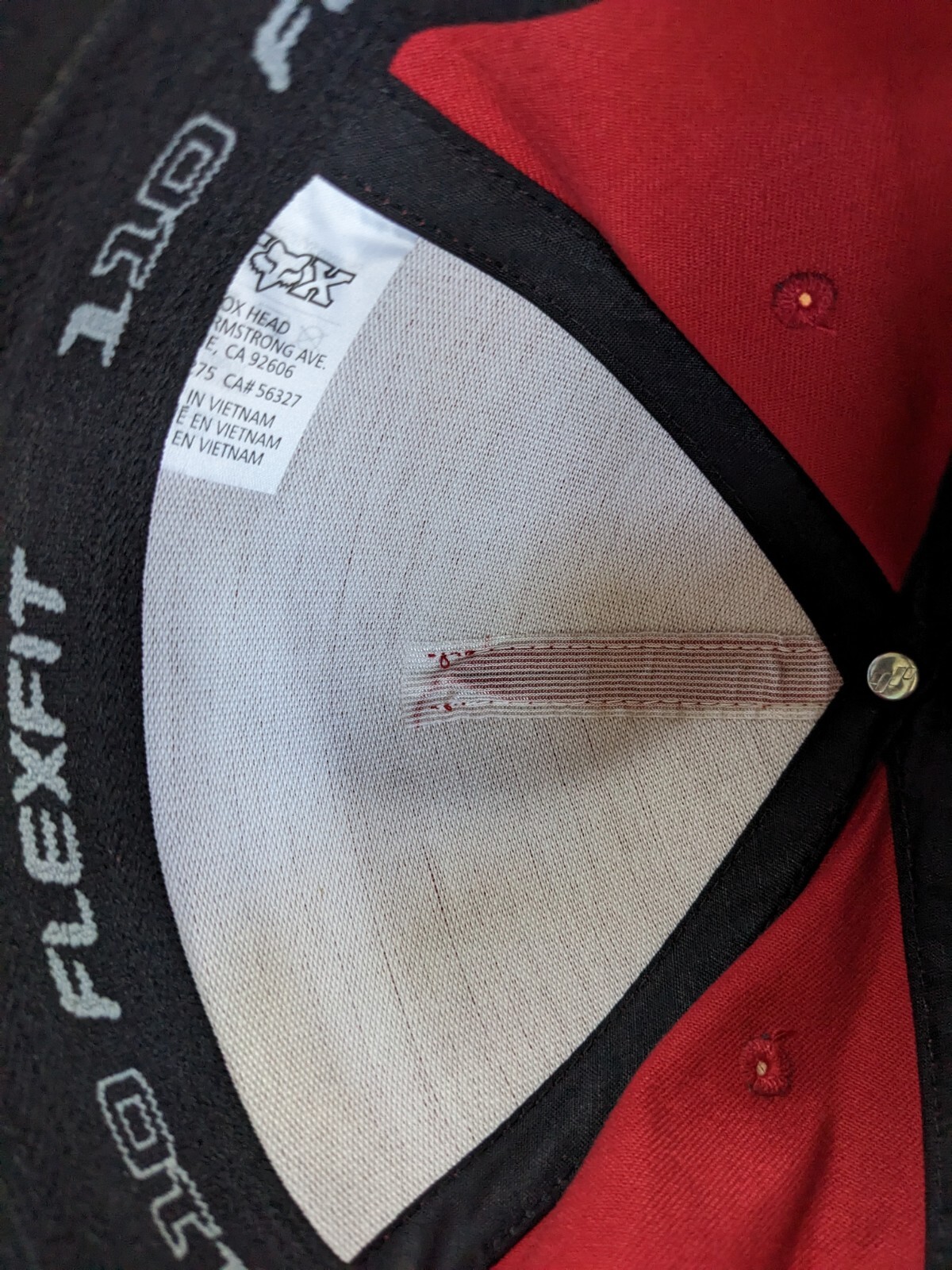 Youth FOX RACING Flexfit Hat Cap Logo Adjustable Snapback Red