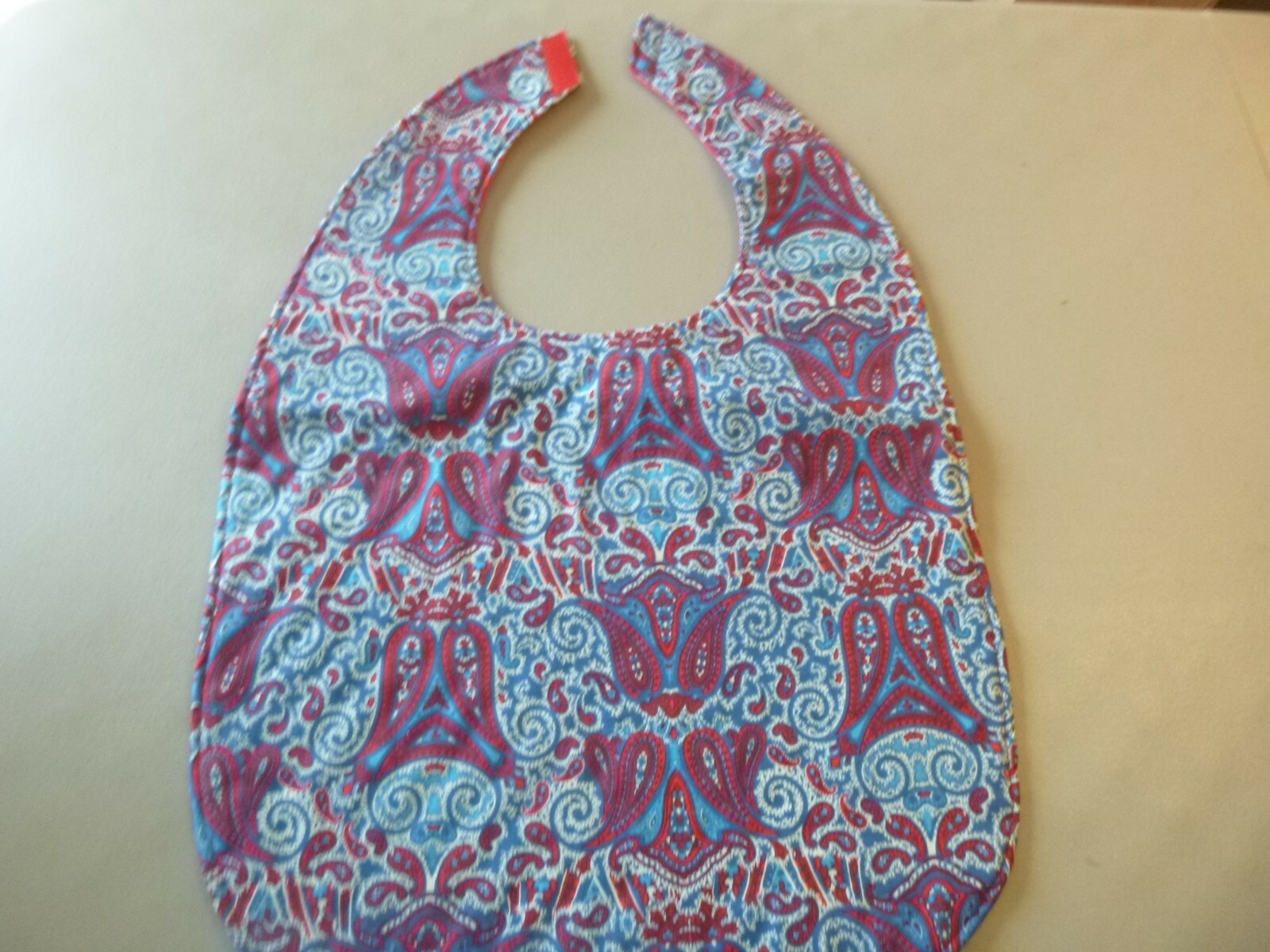 Adult Bib/Clothing Protector double thickness with Quilted Diamond Backing