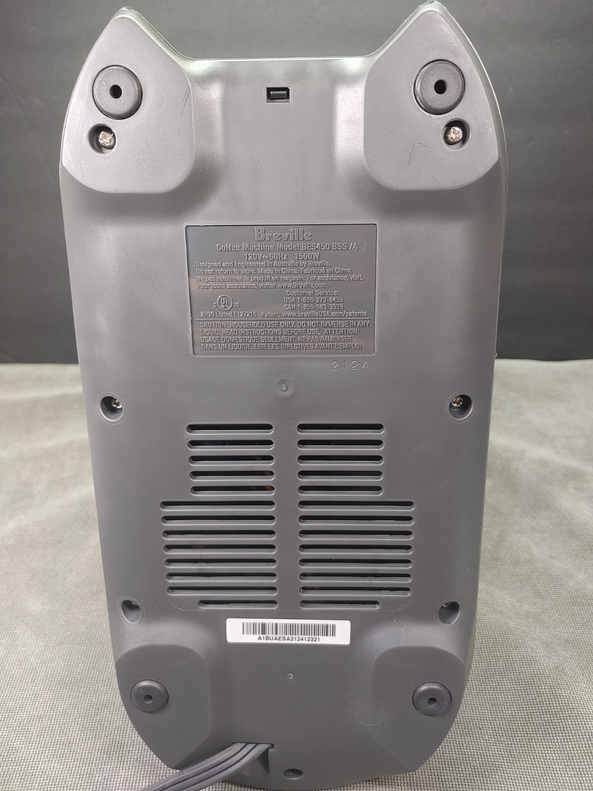 Breville Bambino Espresso Maker - BES450 Replacement Base ONLY