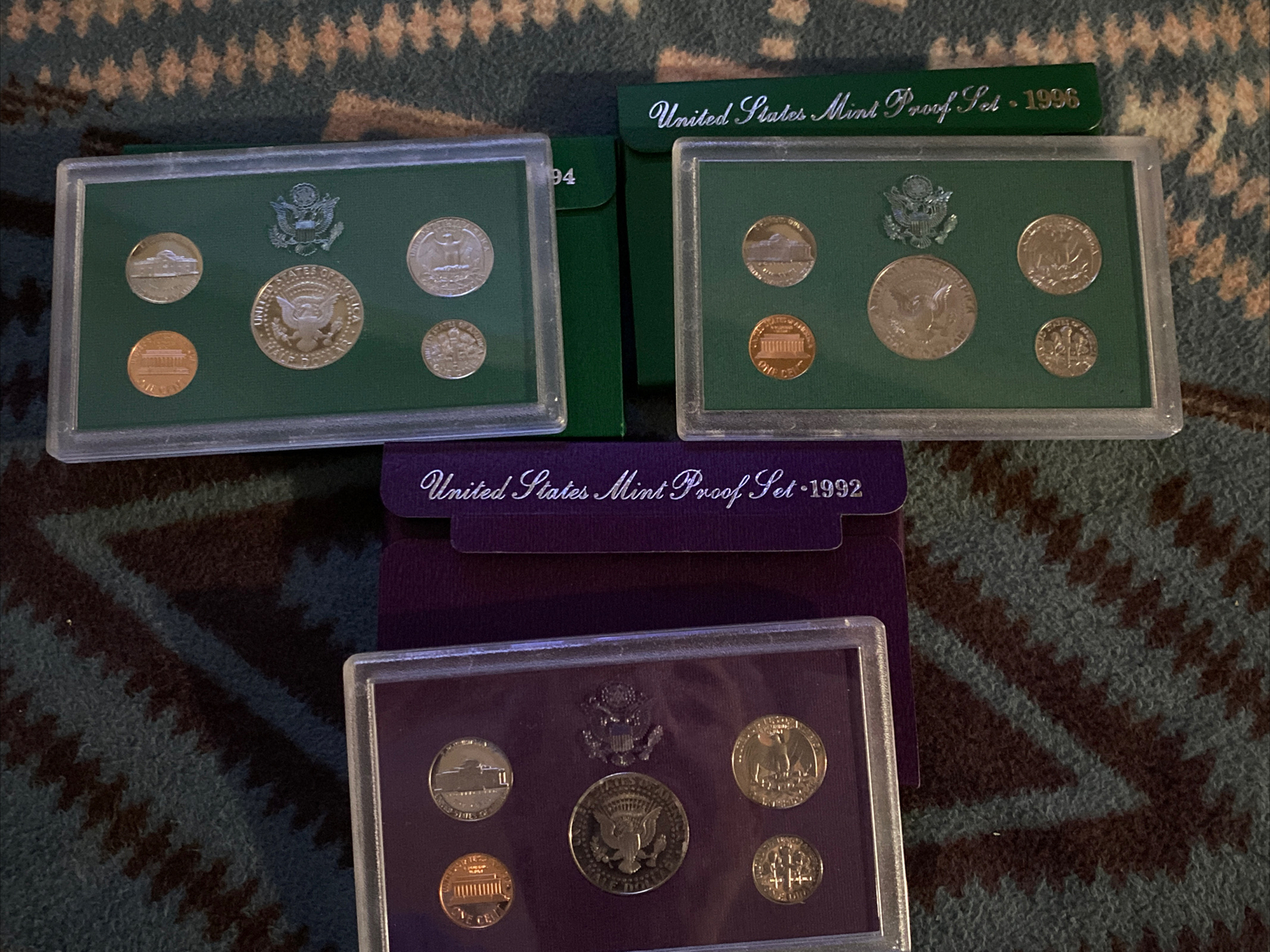 US mint proof set collection 1992 1994 1996 great collection coin sets