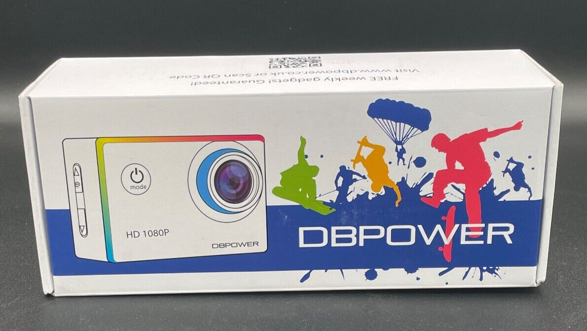 DBPOWER Waterproof Action Camera 12MP 1080P HD - DB0753-OPEN BOX/BRAND NEW