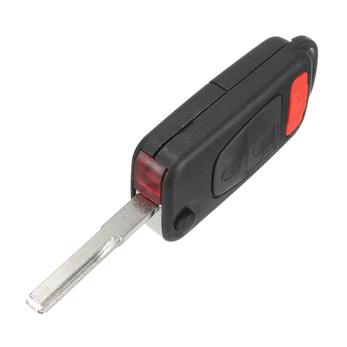 Flip Key Keyless Case Shell And Blade Black For 2004 -2008 Chrysler Crossfire