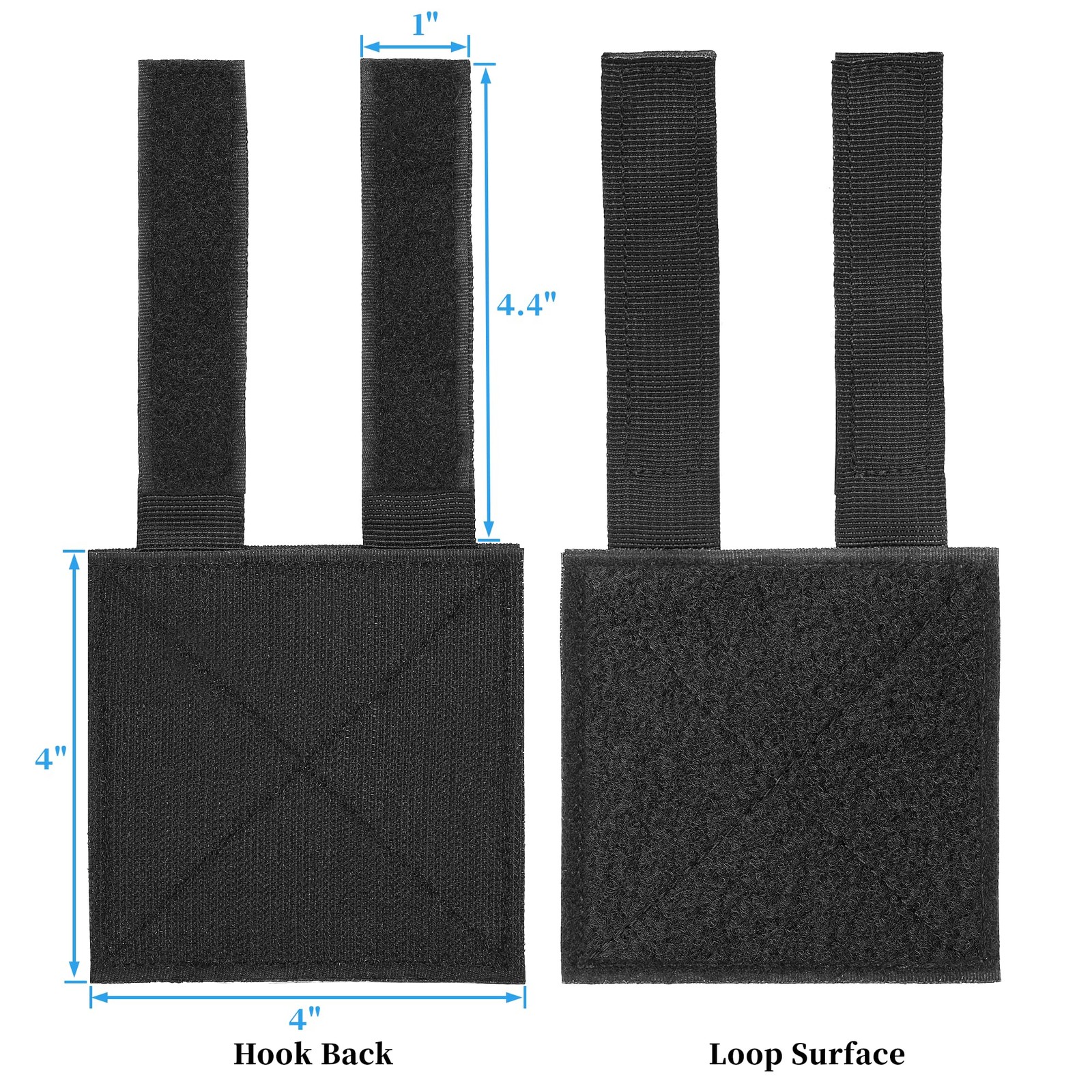Molle Patch Panel,Hook&Loop Adapter Panel for Patch Badges,Tactical Molle Hook a