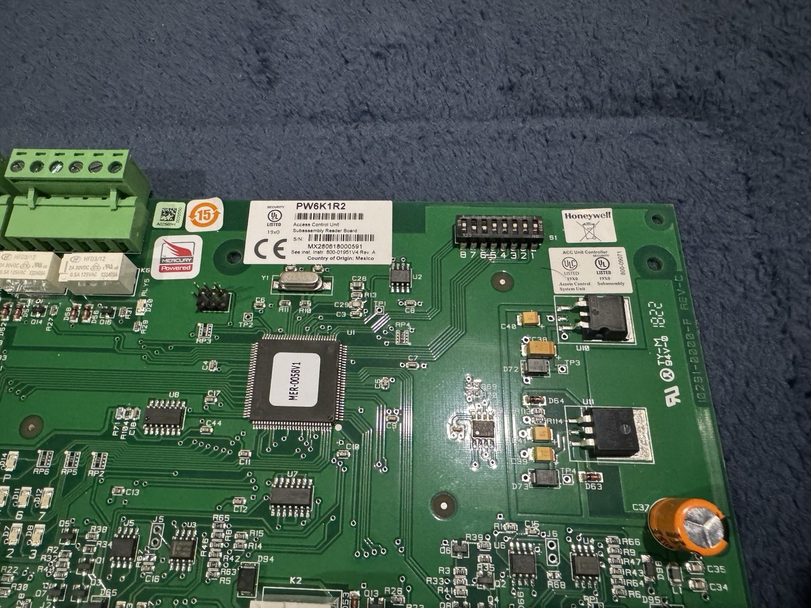 Honeywell PW6K1R2 Access Control Unit Subassembly 2 Reader Module Board
