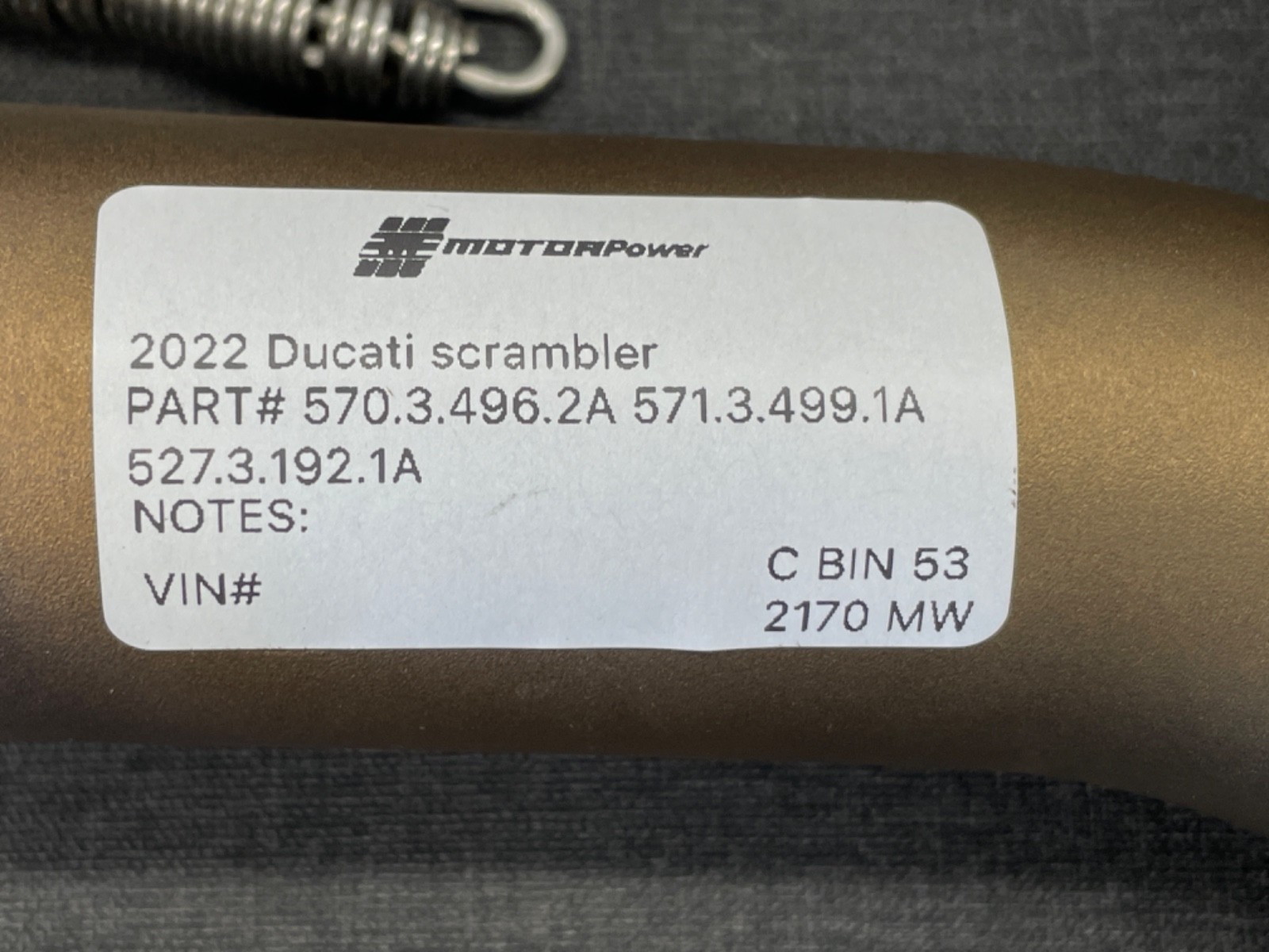 2022 Ducati Scrambler Engine Exhaust Header Manifold 4PC Genuine OEM