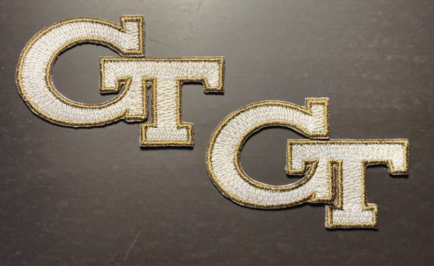 ga tech patch Georgia Tech patch gt patch GT iron or sew on 2.5" wide 2 patches