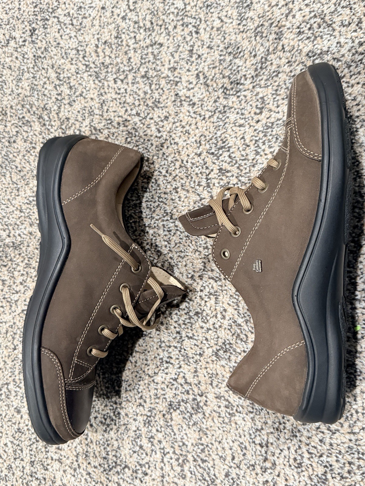 Finn Comfort Brown Leather Oxford Comfort Shoes Lace Up Size 40 Model 7540314