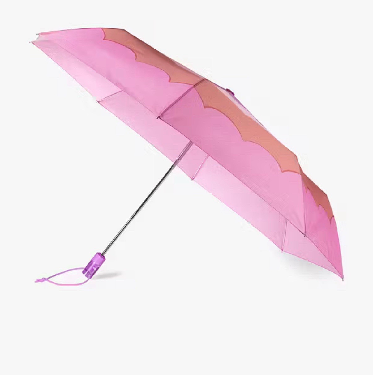 $48.50 Kate Spade Scallop Travel Umbrella Pink V1