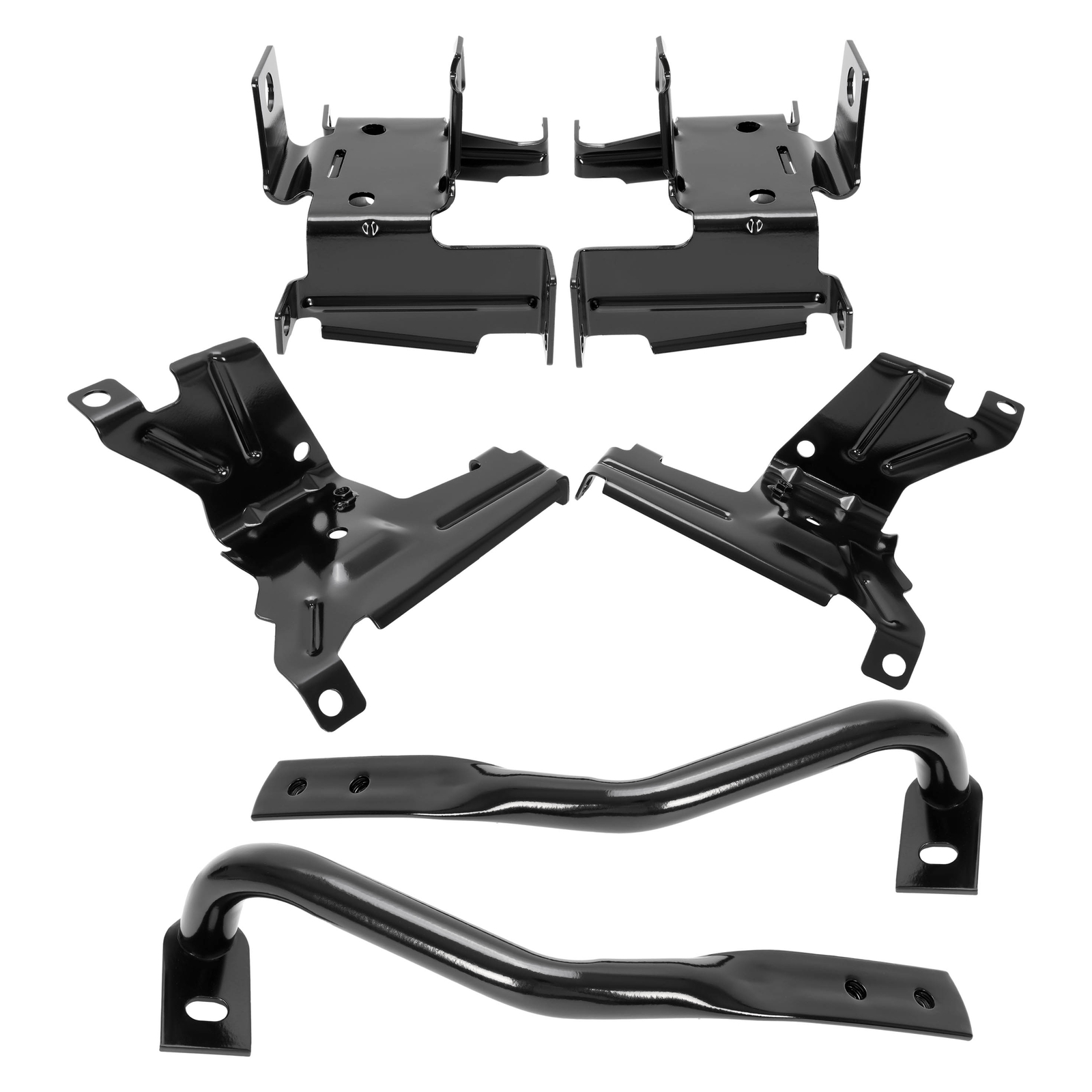 Front Bumper Brackets Outer + Inner For GMC Sierra 1500 07-13/2500HD 3500 07-10