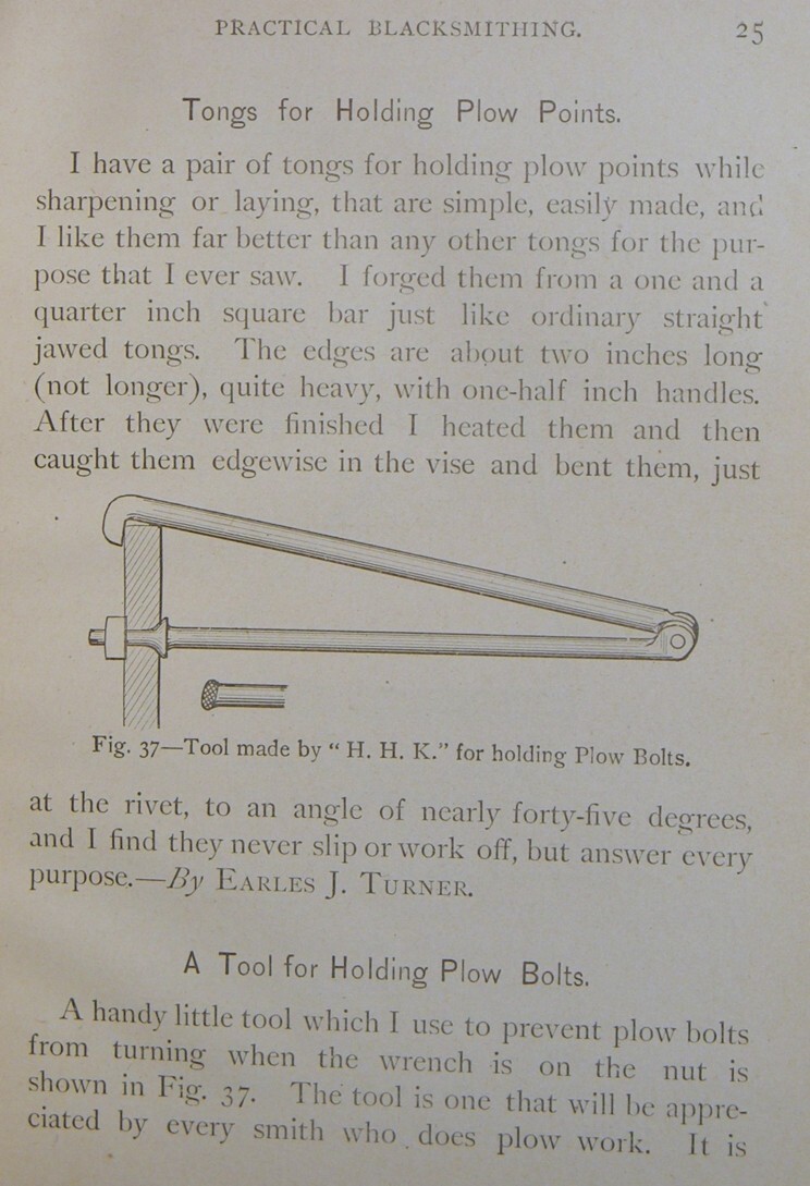 PRACTICAL BLACKSMITHING Blacksmith ANTIQUE TOOLS Anvil IRON Hammer Forge FARRIER