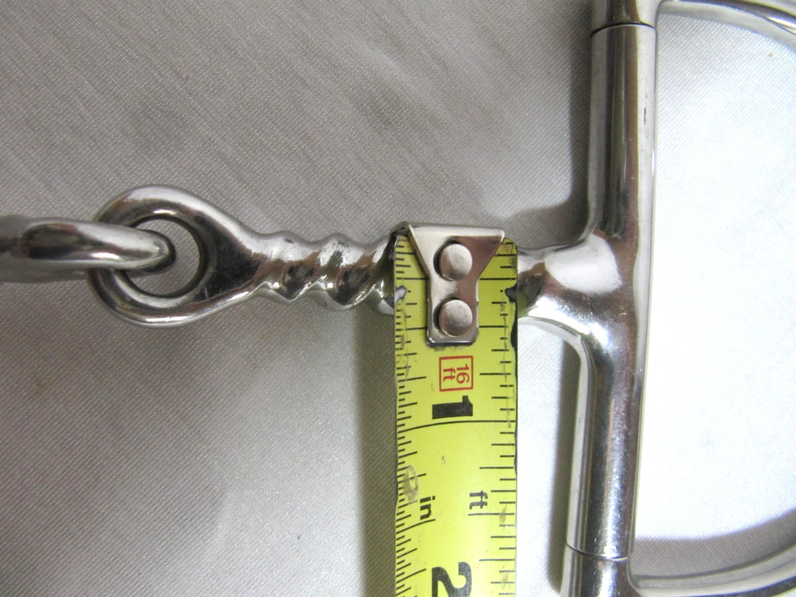 D-Ring Dee Ring English 5” Corkscrew Twisted Snaffle Bit