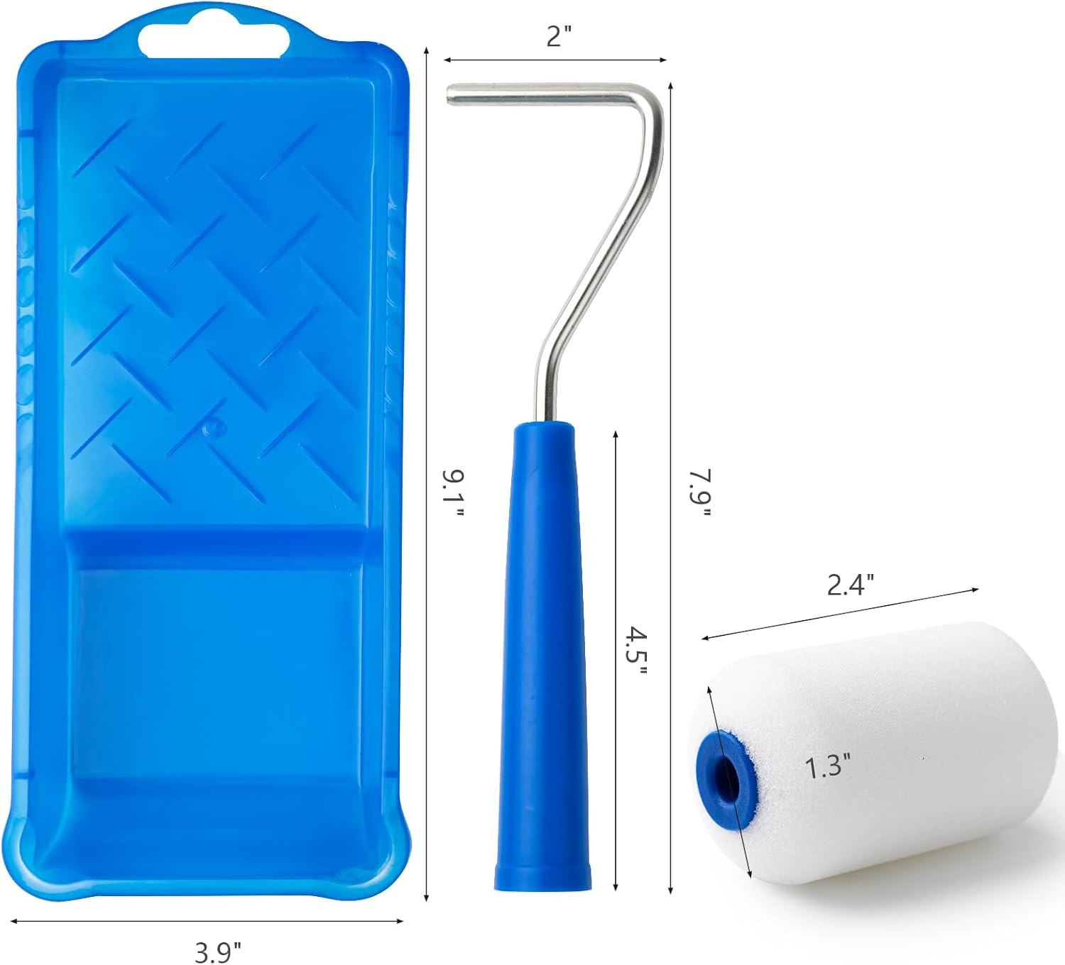 2 Inch Foam Roller Kit 10-Pack for Touch-Ups | Versatile Mini Rollers for Walls,