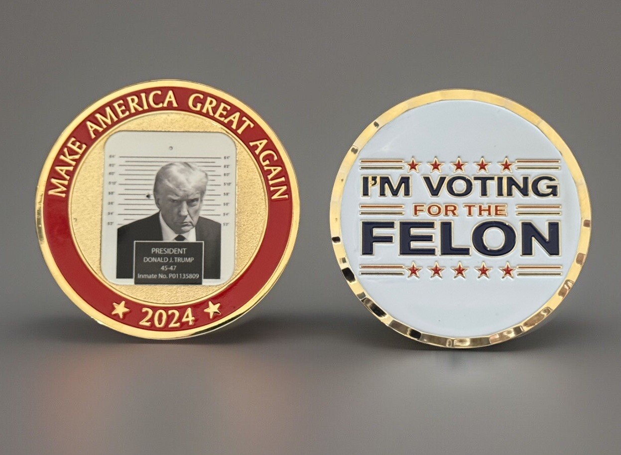 MAGA 2024- Trump Challenge Coin 1.75"- Free Shipping!