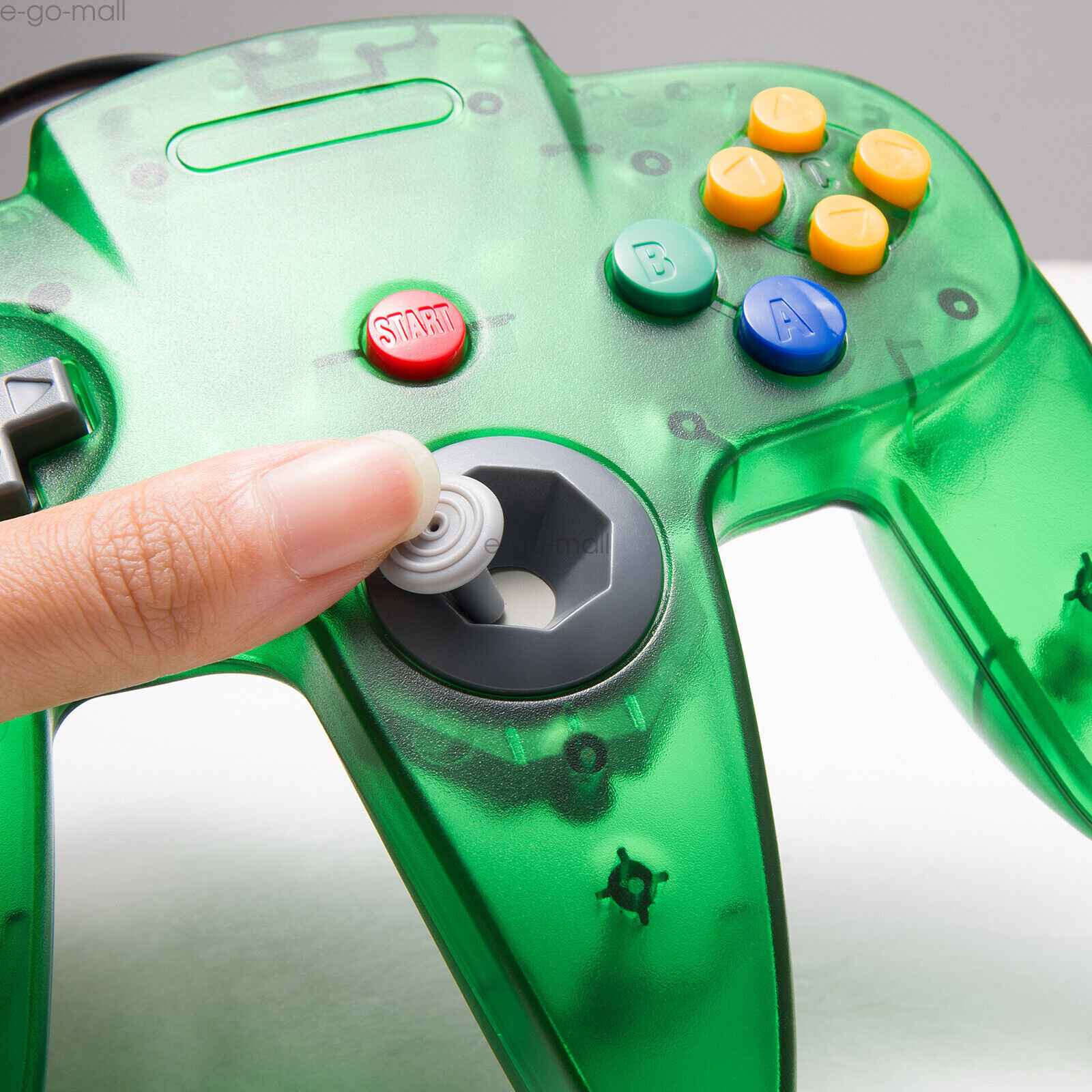 Wired N64 Controller Joystick Gamepad for Nintendo 64 System Video Game Green