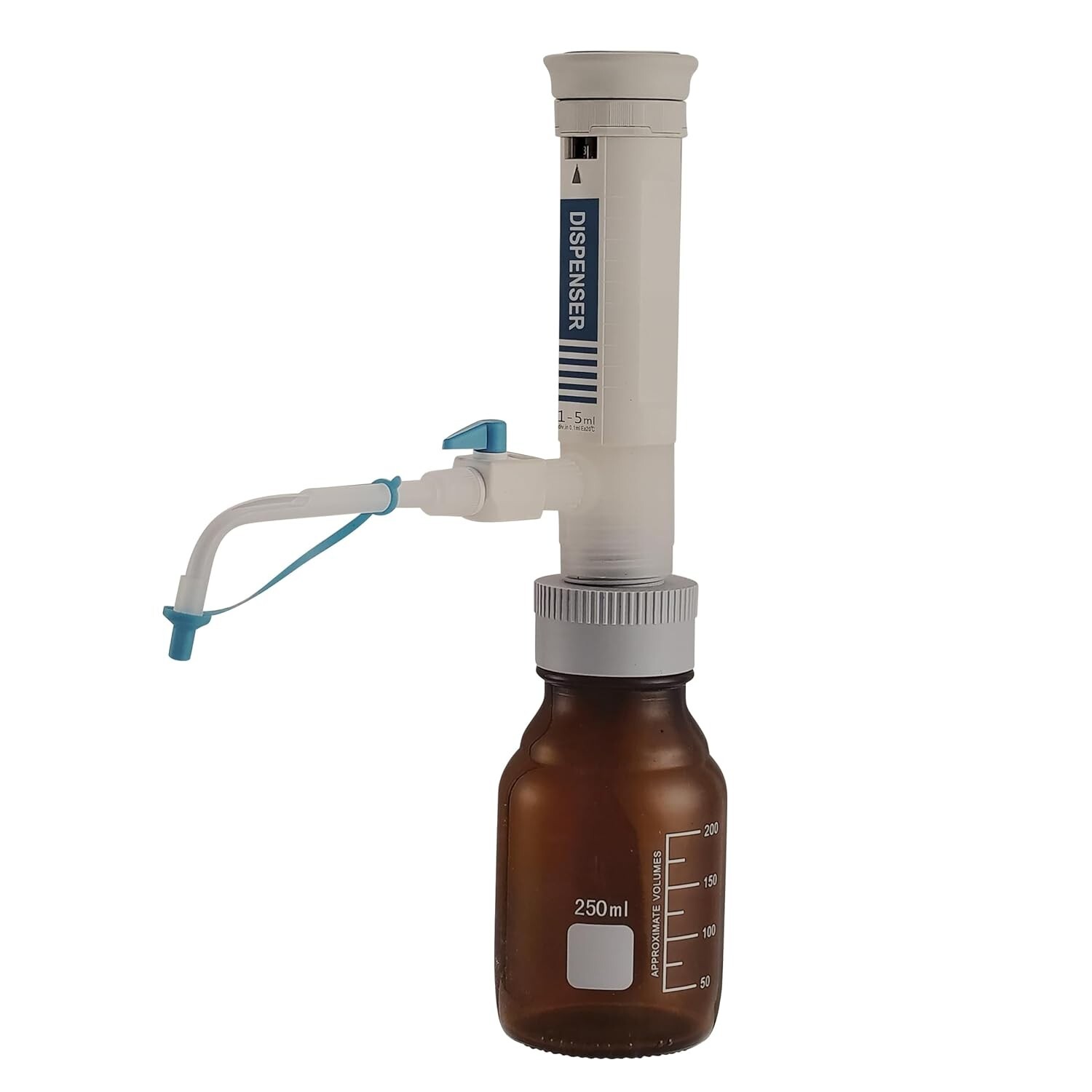 Bottletop Dispenser with Amber Glass Media Bottle