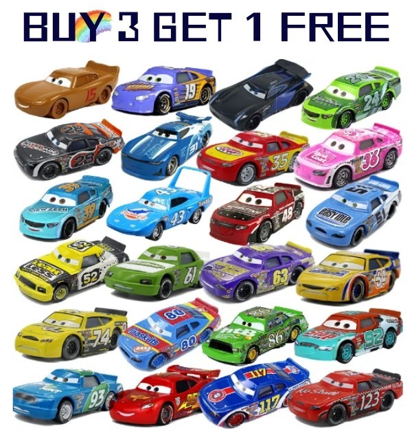 Disney Cars 1:55 Die-cast McQueen Film Smokey Doc Hudson Model Car Toy Boy Gift