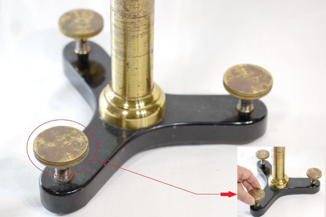 microscope antique Ernst Leitz vertical reading microscope