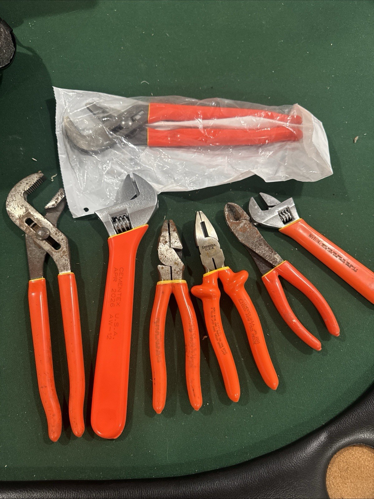Cementex Insulated 1000V Lot -Made USA Electrician Tools-LINEMAN
