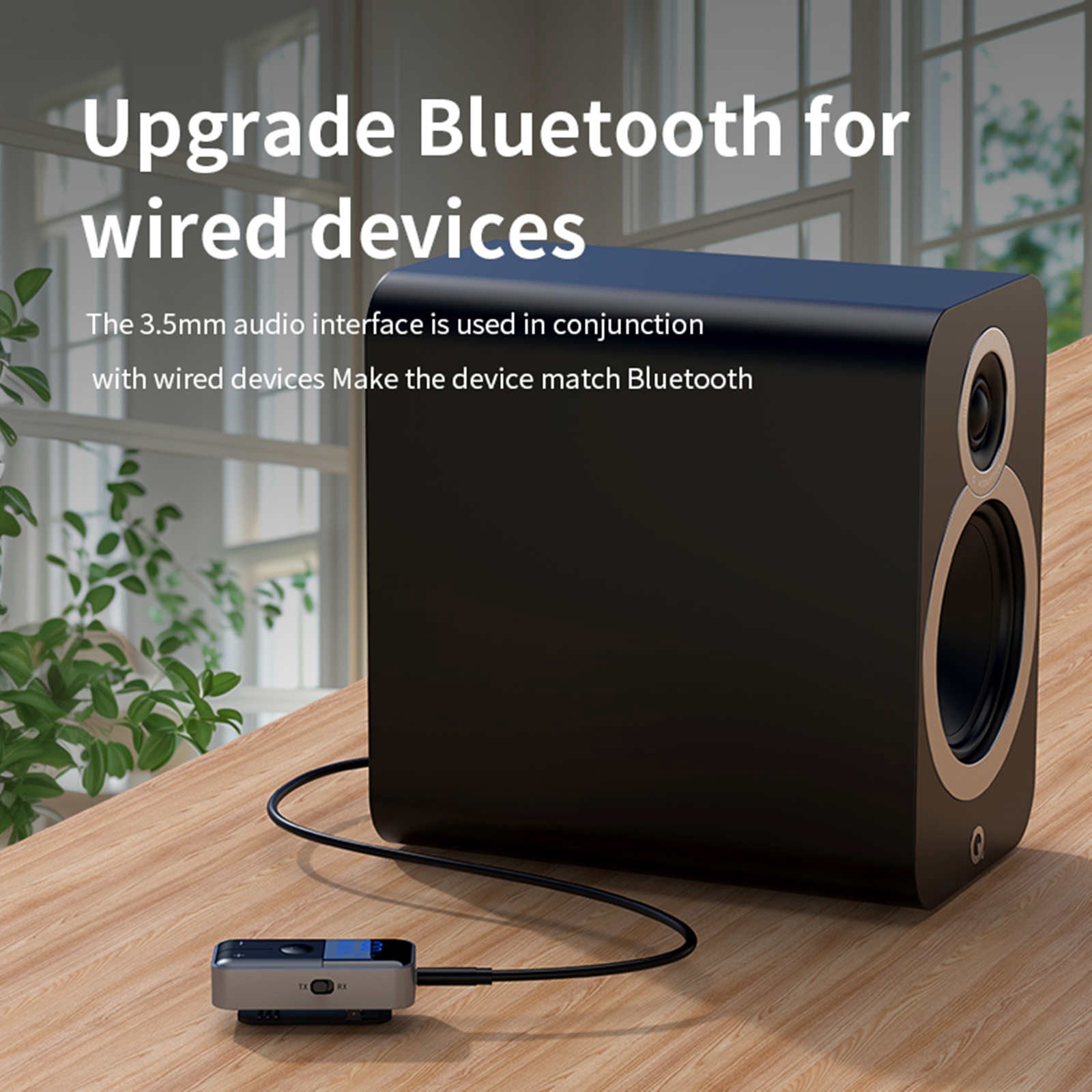 Bluetooth 5.4 Audio Adapter Wireless Receiver Transmitter for Headphone Jack