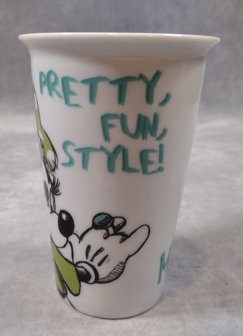 Disney, Minnie Mouse, "Pretty, Fun, Style" Ceramic, Coffee/Tea, Mug/Cup, Rare