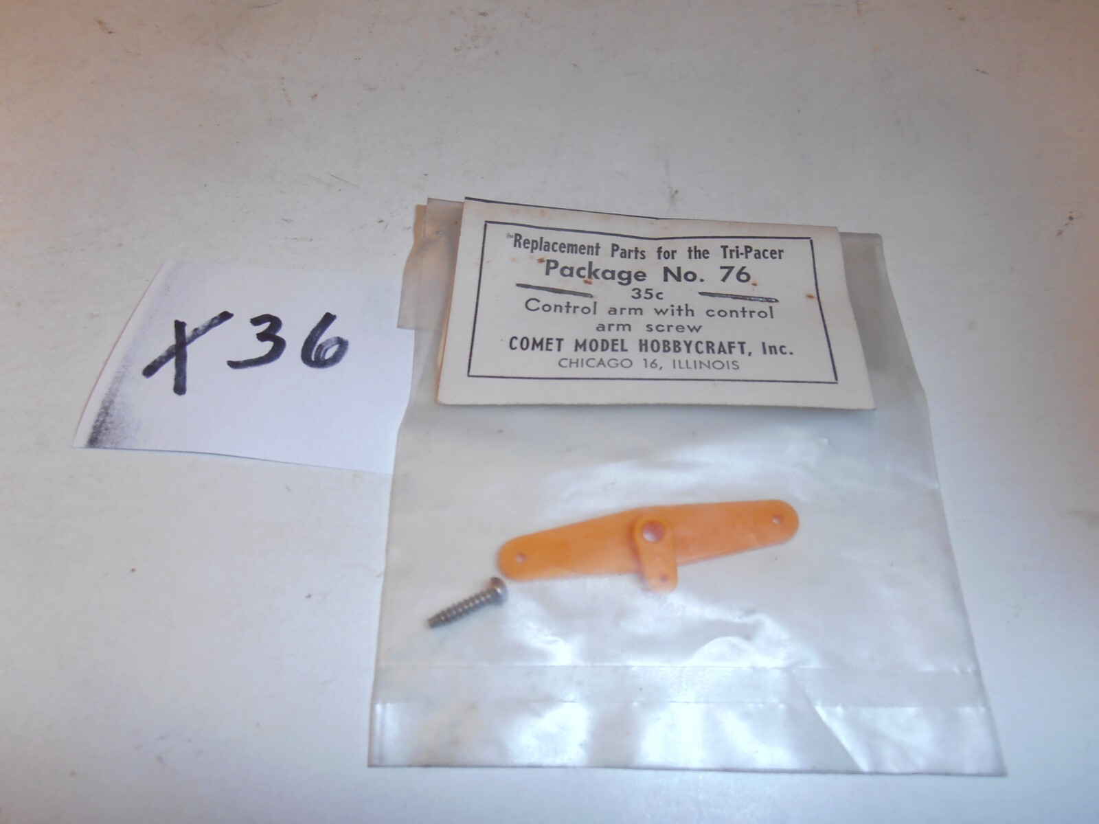 Comet Tri-Pacer Control Arm with Screw #76