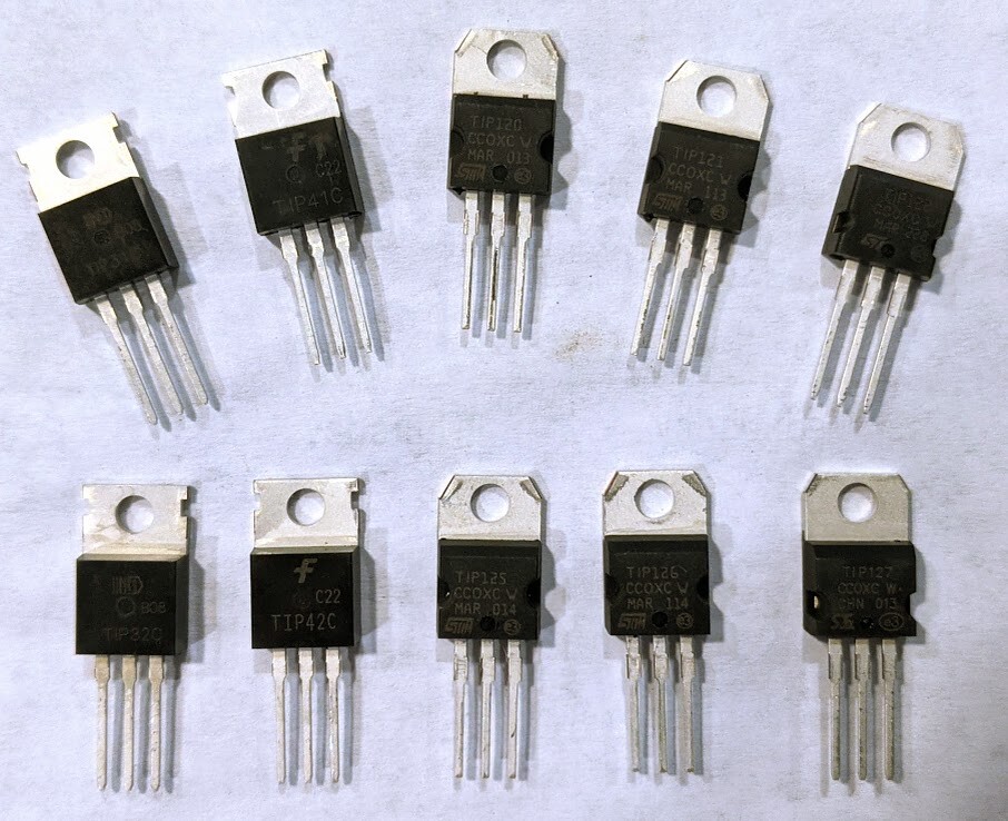 1ea Transistor TIP 31C, TIP 32C, TIP 41C, TIP 42C, TIP122, TIP 145,  and more