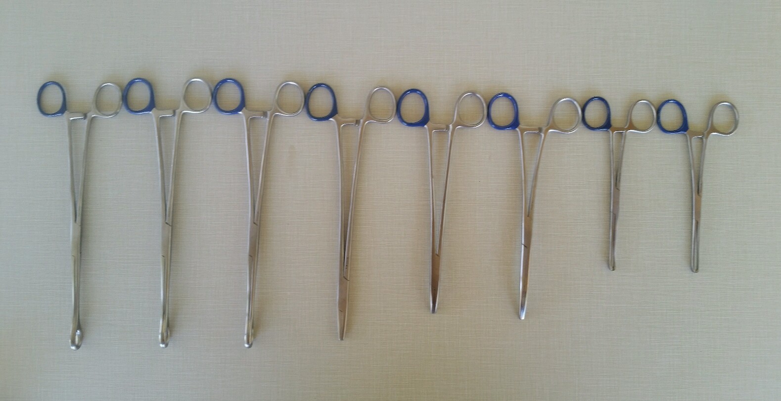 8 Pc Set -☆ Body Piercing Tools/Instruments ☆Large Locking 9-1/2" To 6" Sizes☆