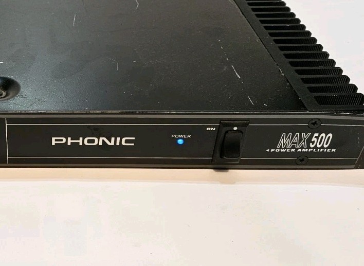 PHONIC MAX 500 Professional Power Amplifier UNTESTED