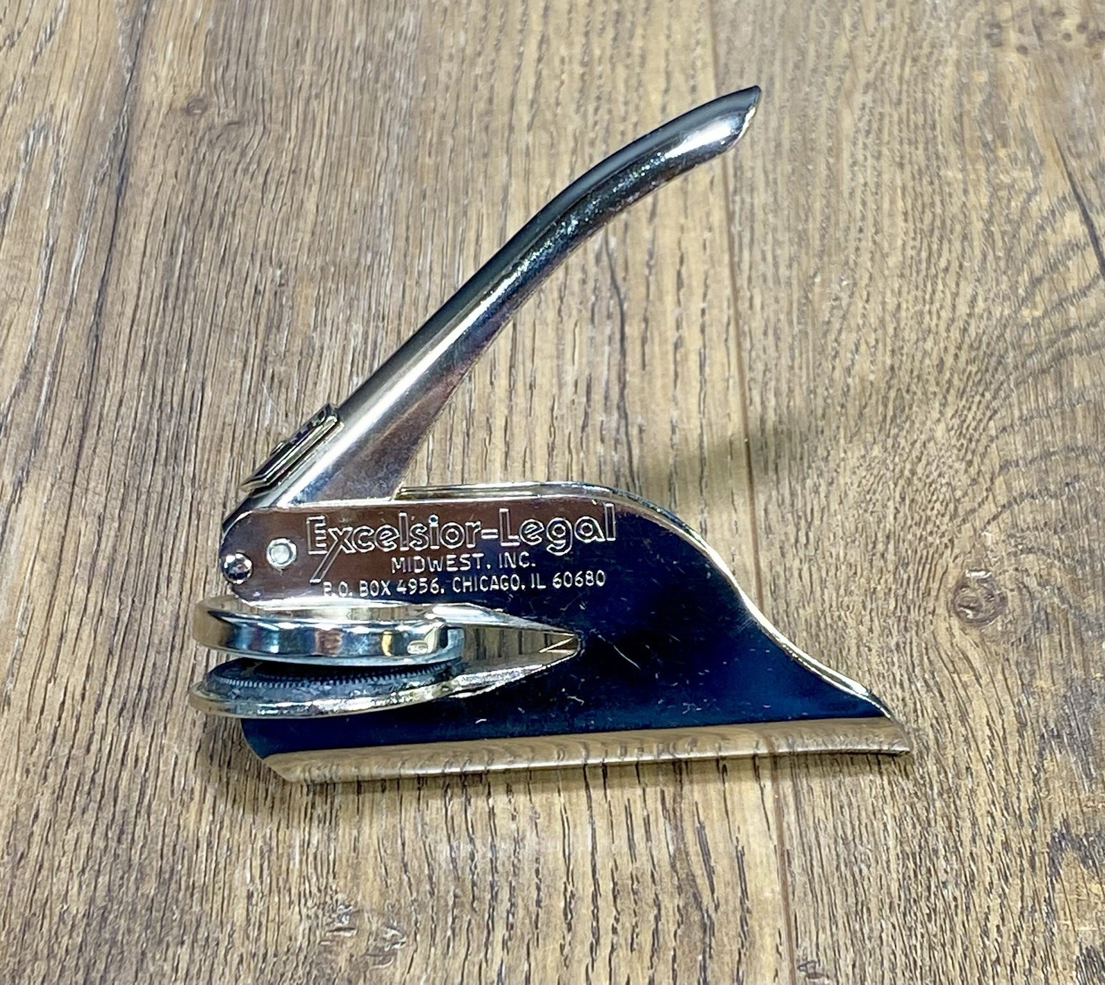 Excelsior-Legal ~ Pocket Corporate Seal/ Notary Embosser ~ JLA Agency Inc 1982