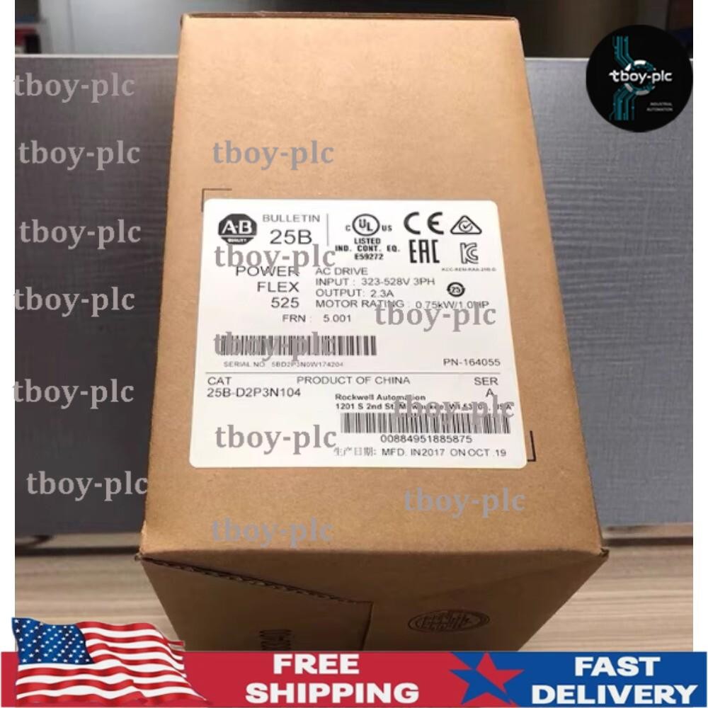 Brand New AB 25B-D2P3N104 PowerFlex 525 AC Drive Factory seal US Free Tax