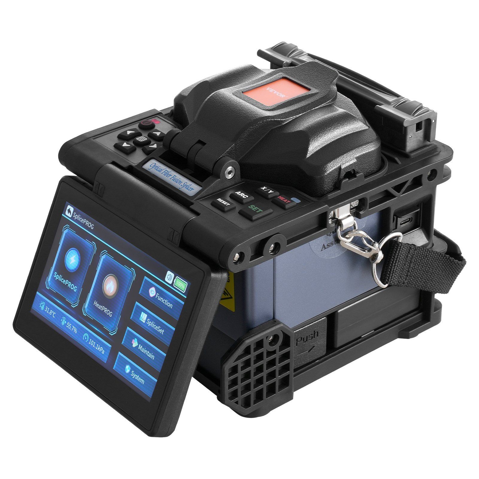 Efficient 6-Motor Core Alignment Fusion Splicer 6s Splice 13s Heat