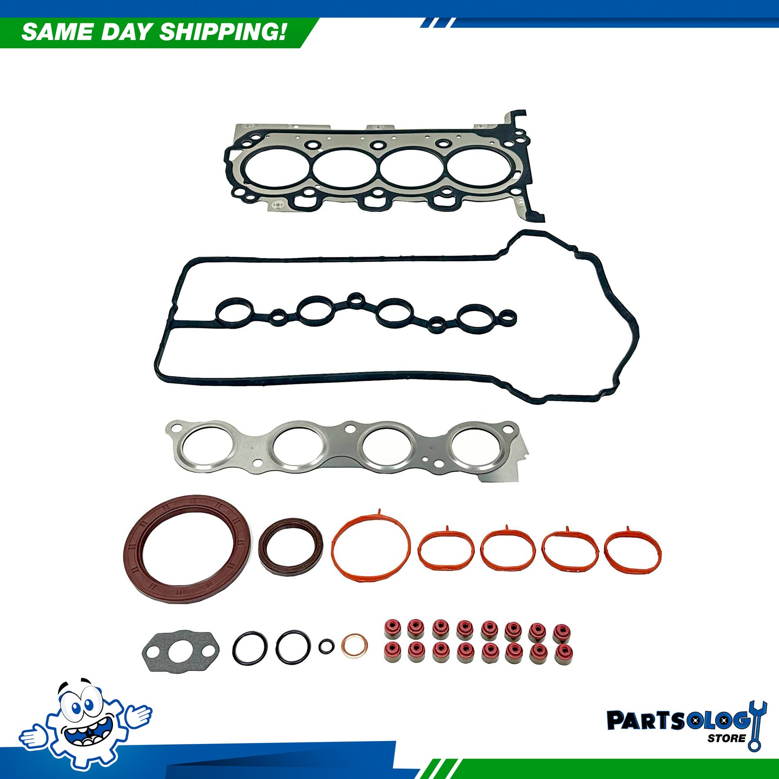 DNJ FGS4378 Full Gasket Set For 17-22 Hyundai Kia 1.6L DOHC