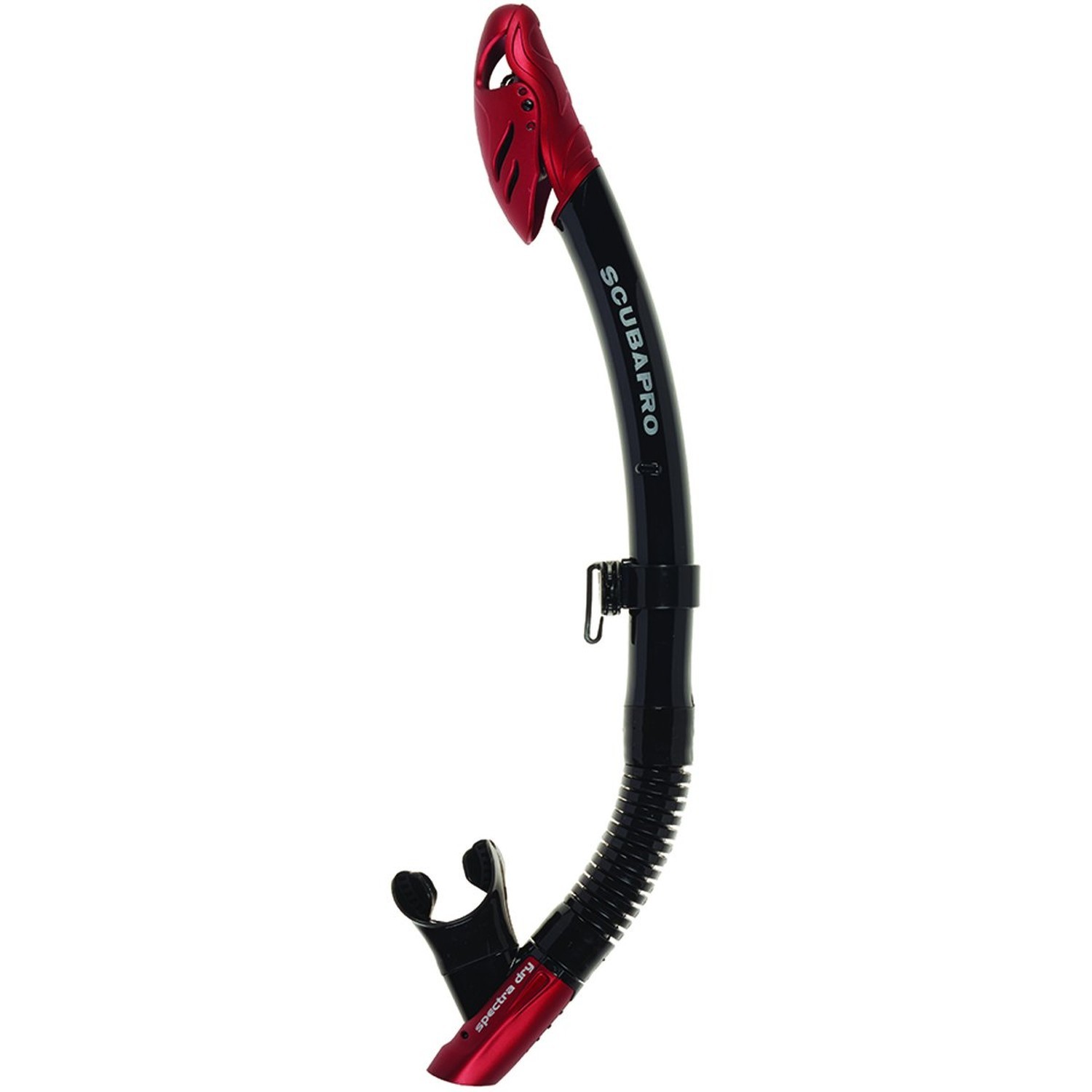 SCUBAPRO Spectra Dry Snorkel with Purge Valve, Flexible Lower Corrugated Tube...
