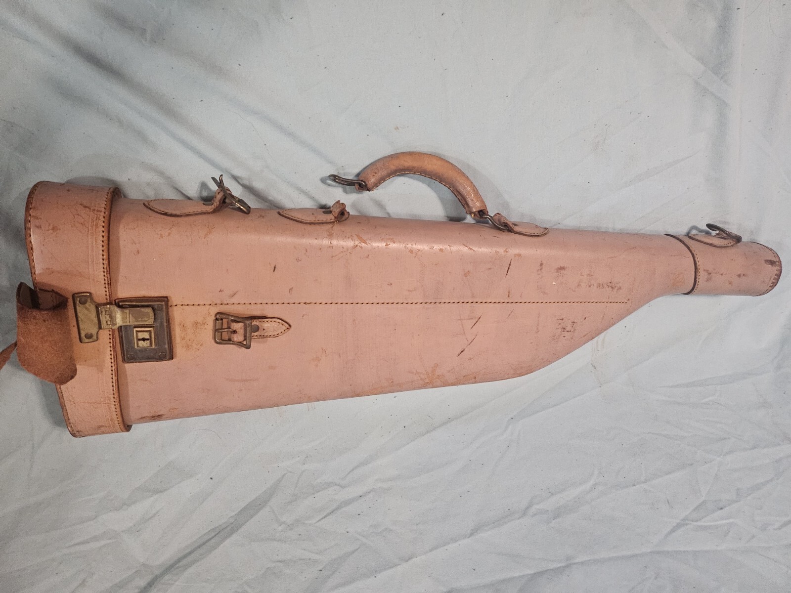 Leather Abercrombie & Fitch Vintage Leg-O-Mutton Shotgun Takedown Case 20g Carry