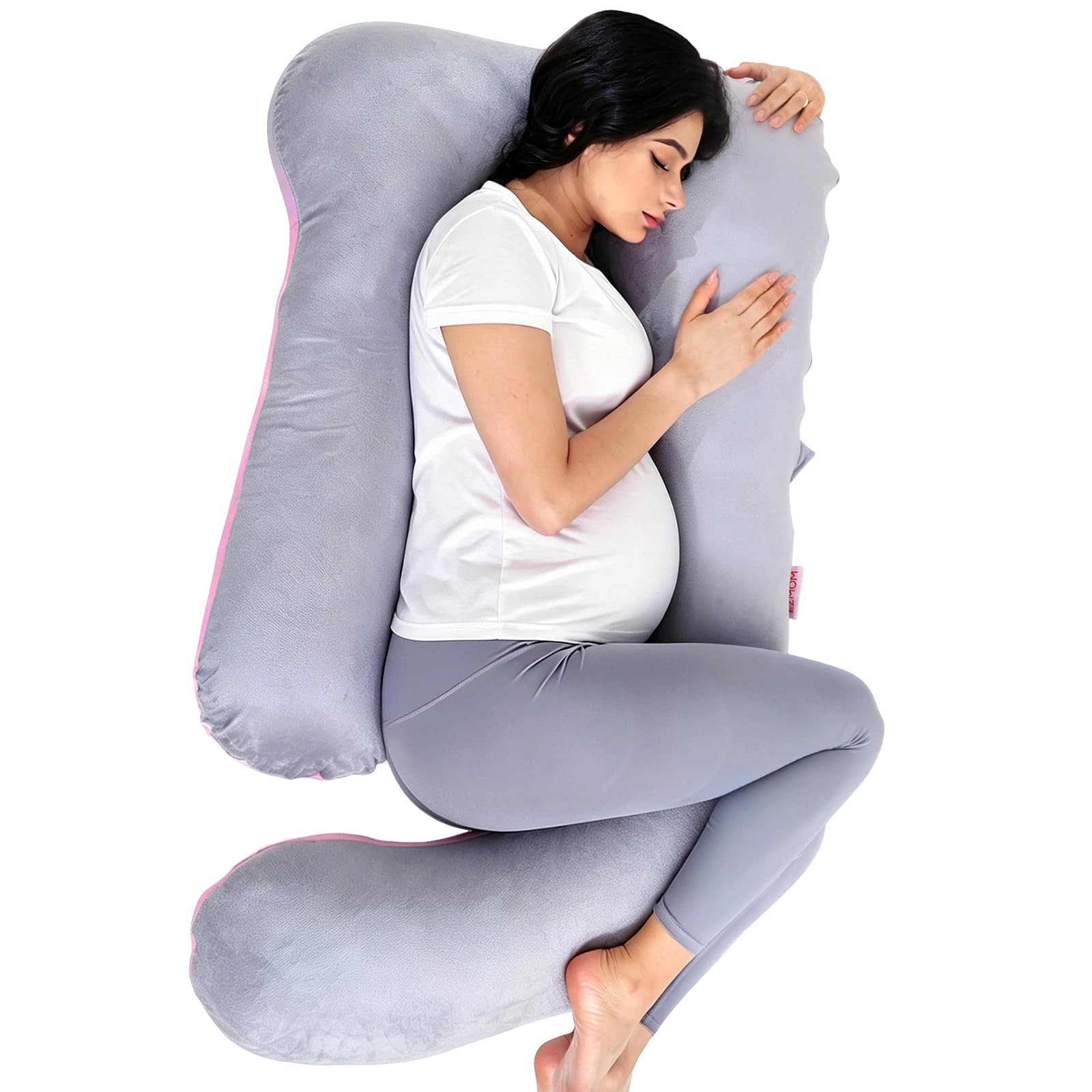 Pregnancy Pillow for Sleeping, Soft 57“ Full Body Maternity Pillow, U Shaped ...