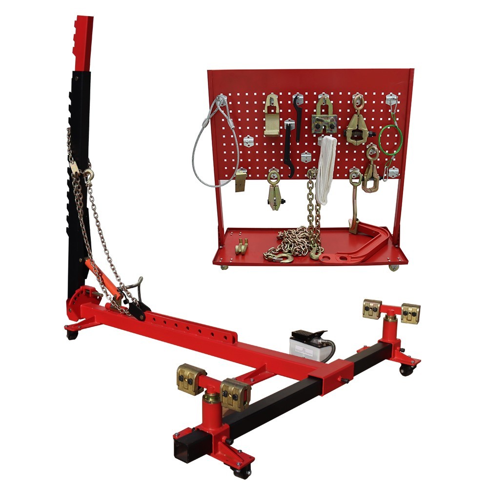 10 Tons(98KN) Heavy Duty Auto Body Frame Puller Car Frame Machine with Pump