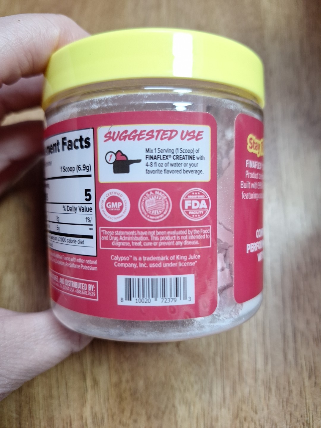 FINAFLEX Micronized Creatine Monohydrate CALYPSO COLLAB Strawberry Lemonade Powd