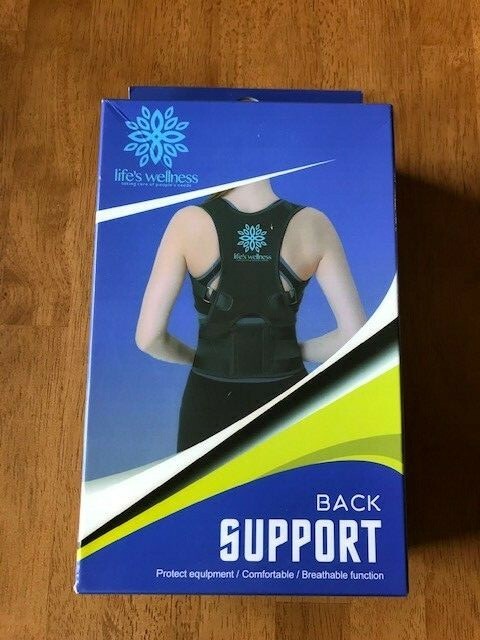 Live's Wellness Back Support Sz L Correct Bad Posture, Relieve Body Fatigue NWT