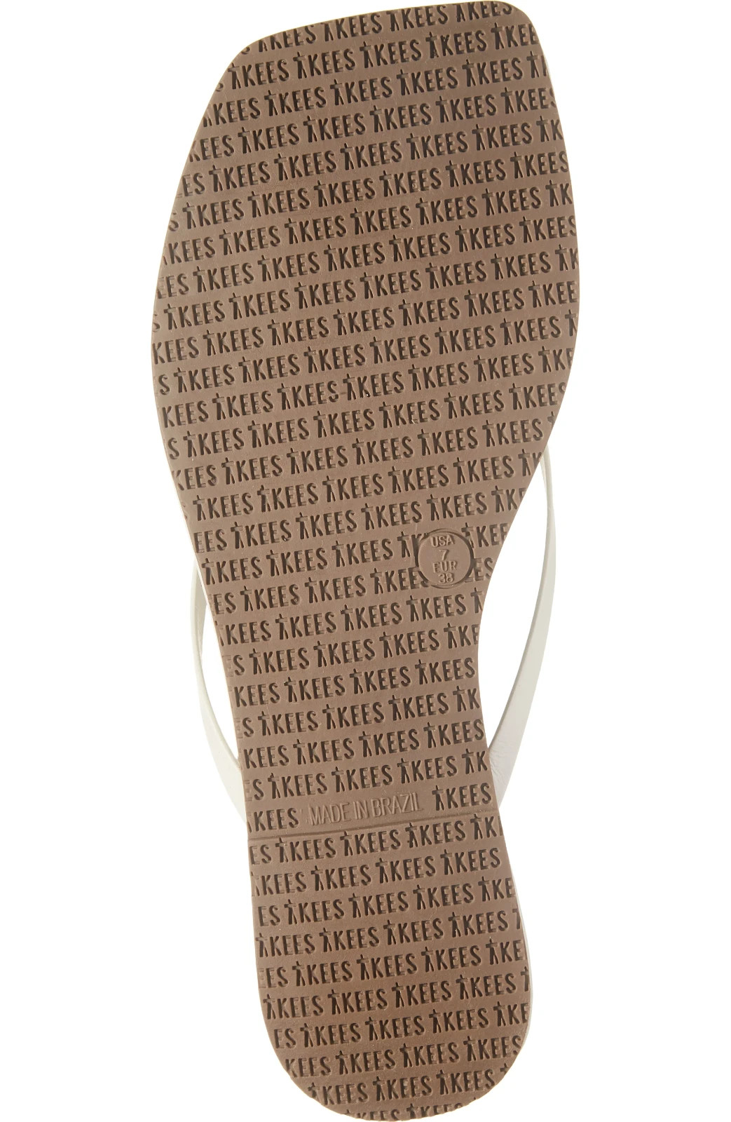 $75 TKEES Square Toe Lily | Cream | 8