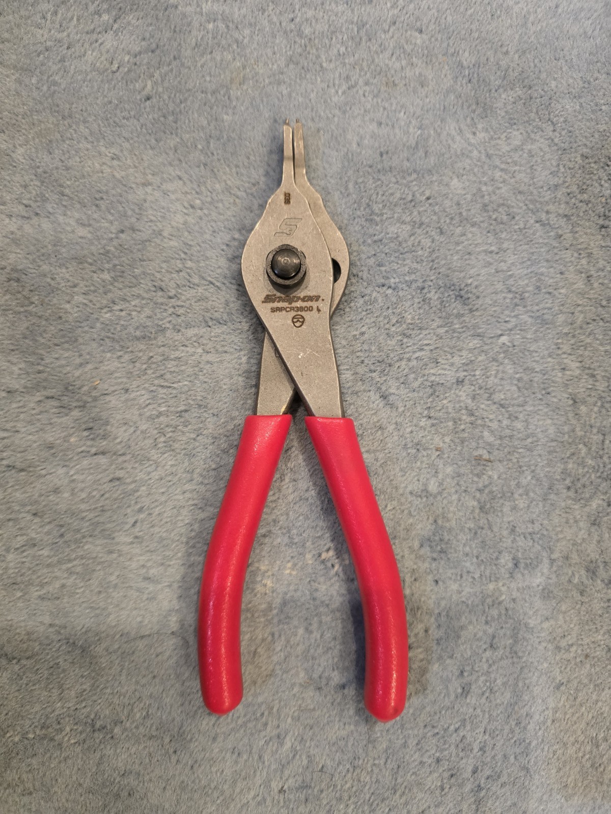 Snap-on  ™ Tools NEW RED .038 Straight Tip Snap Ring Pliers SRPCR3800
