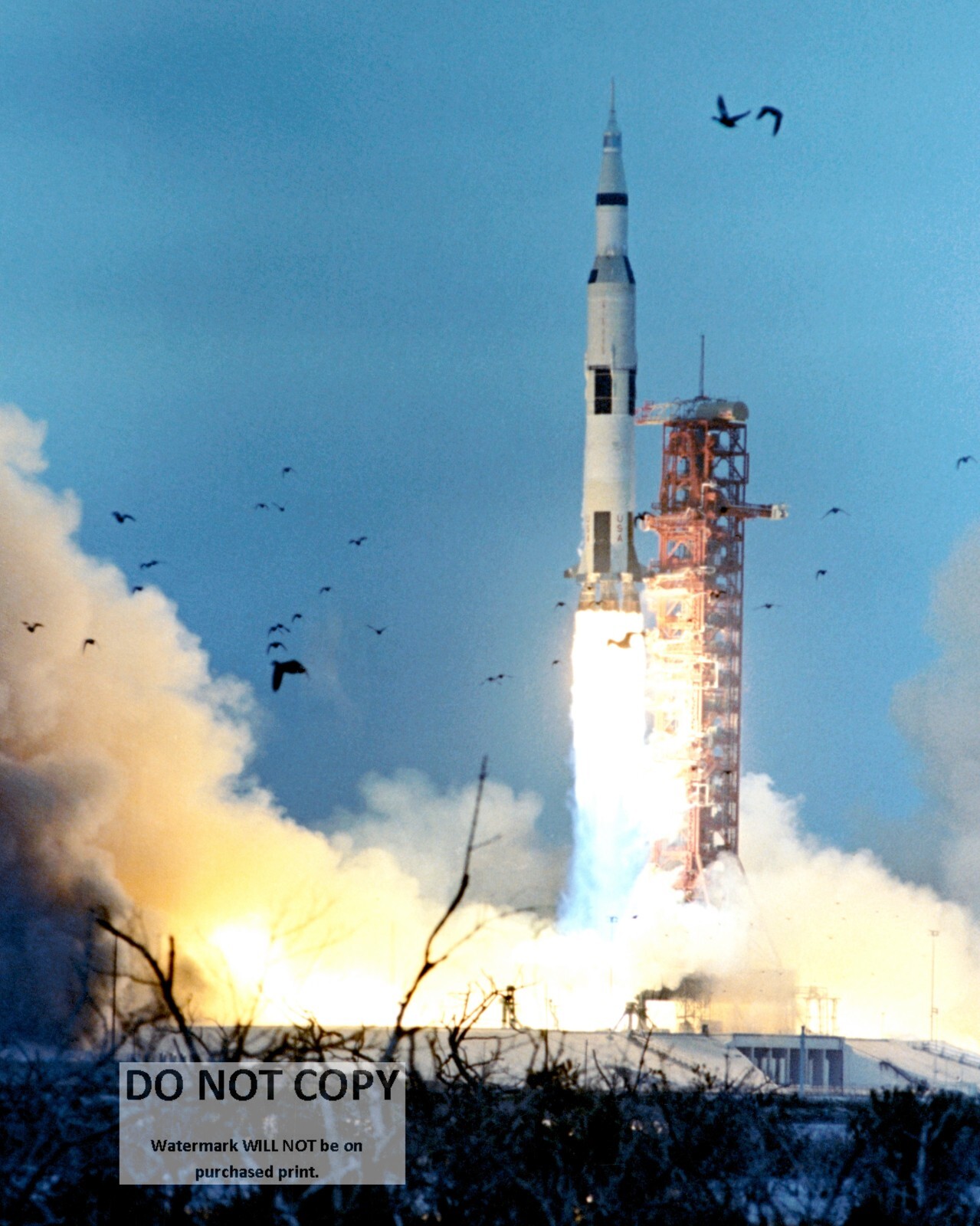 LAUNCH OF APOLLO 9 MISSION - 8X10 NASA PHOTO (BB-047)