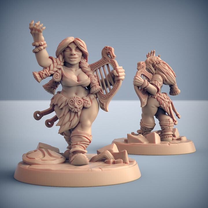 Gudrun Dwarf Busty Pinup - Artisan Guild Fantasy Dungeons and Dragons Miniature