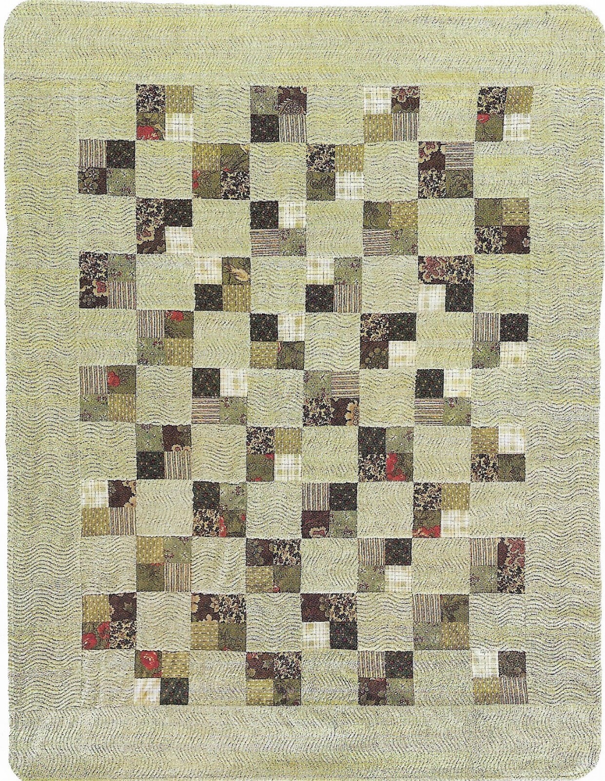 Chenille Snuggle Quilt quilting pattern instructions