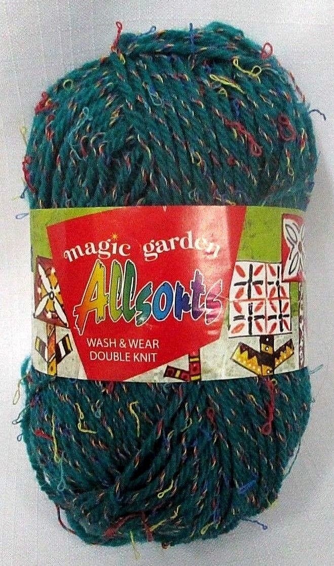 Naturally "Magic Garden Allsorts" Double Knit Yarn #401 JADE GREEN ~ NEW