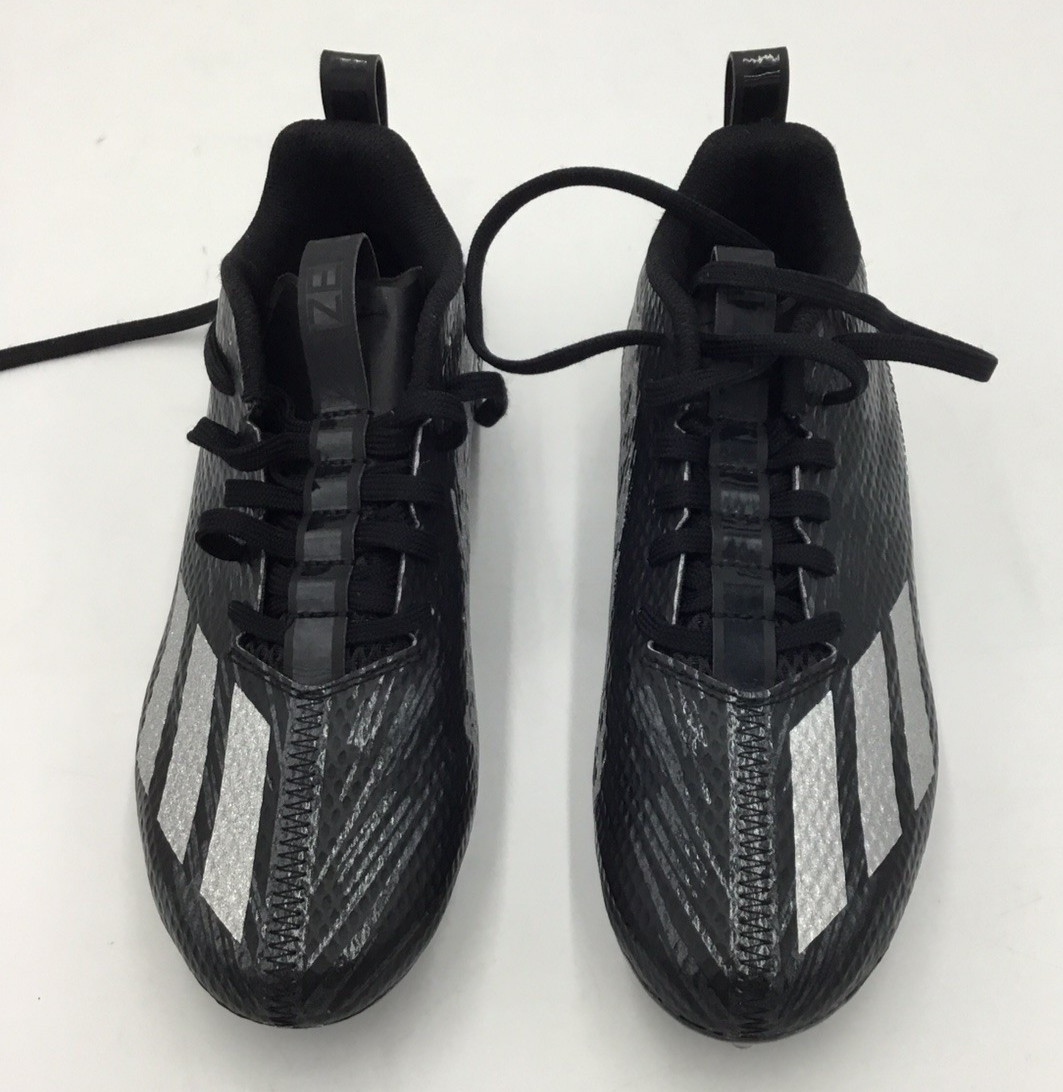 adidas Men's Adizero Soccer Cleat, Black/Gray, Sz-4