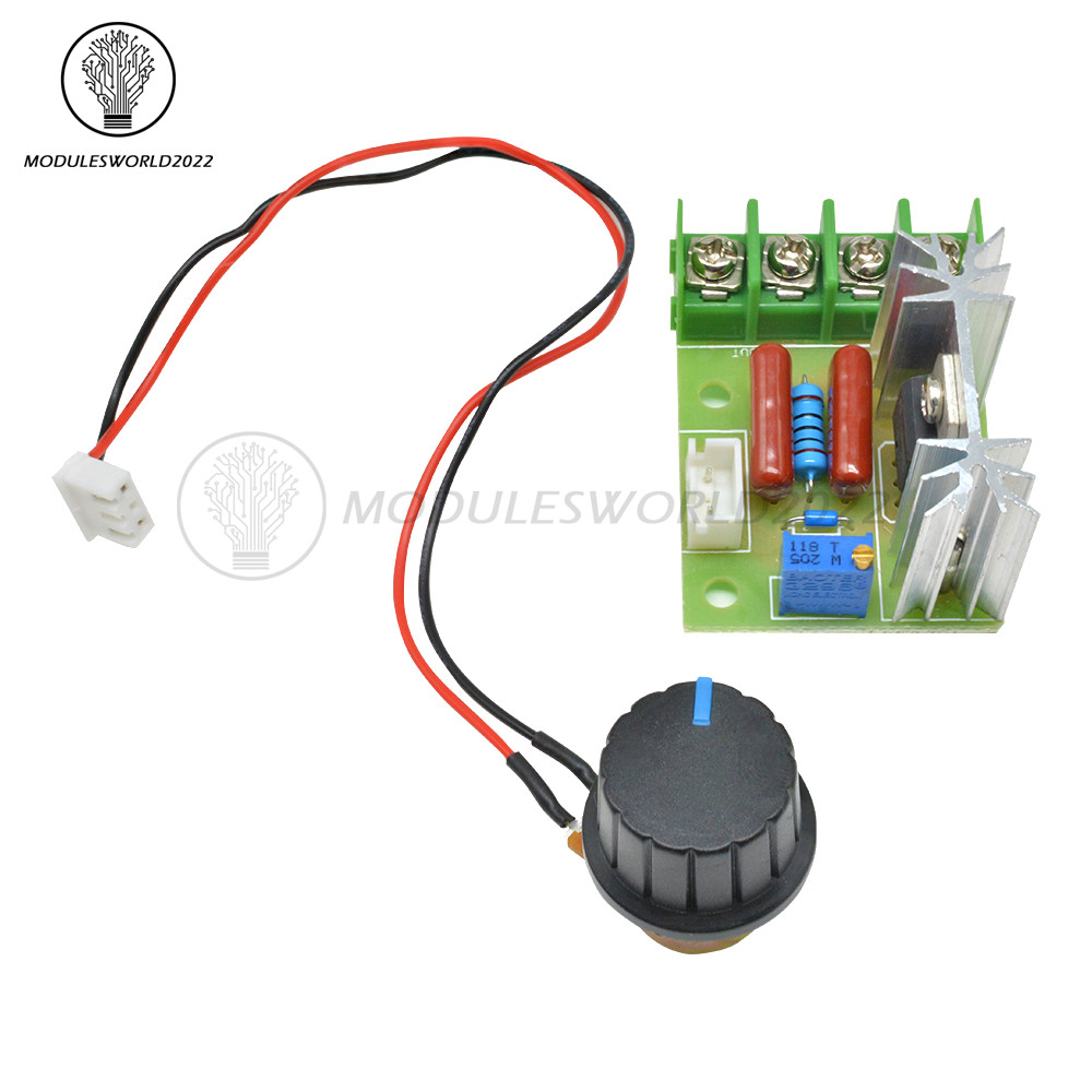 2000W High Power Voltage Regulator Switch Motor Speed Controller Module 50-220V