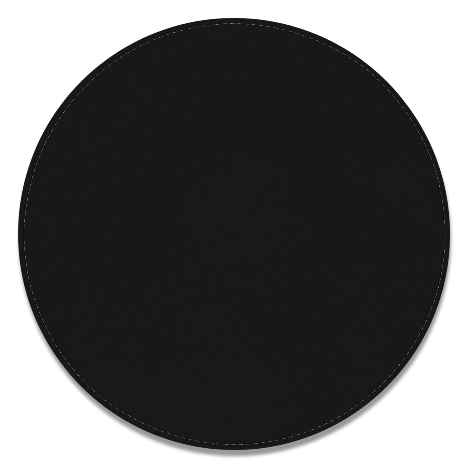 Leather Mouse Pad, Office Mouse Mat Non-Slip Rubber Base Stitched Edge Washab...