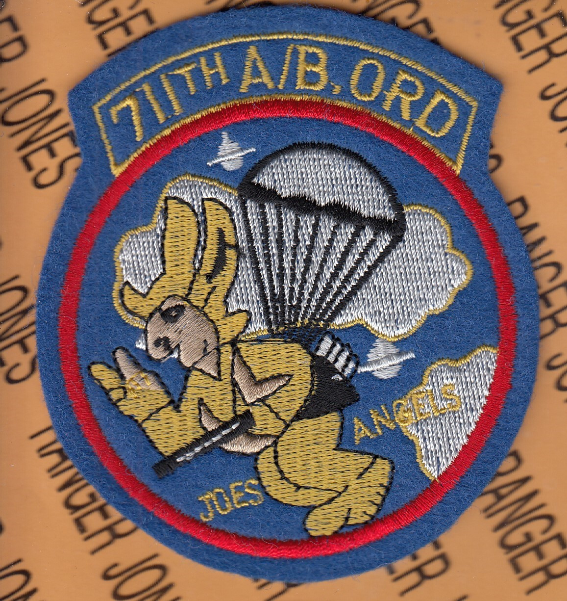 US Army 711th Airborne Ordnance Co. 11th ABN DIV ~4" pocket patch c/e