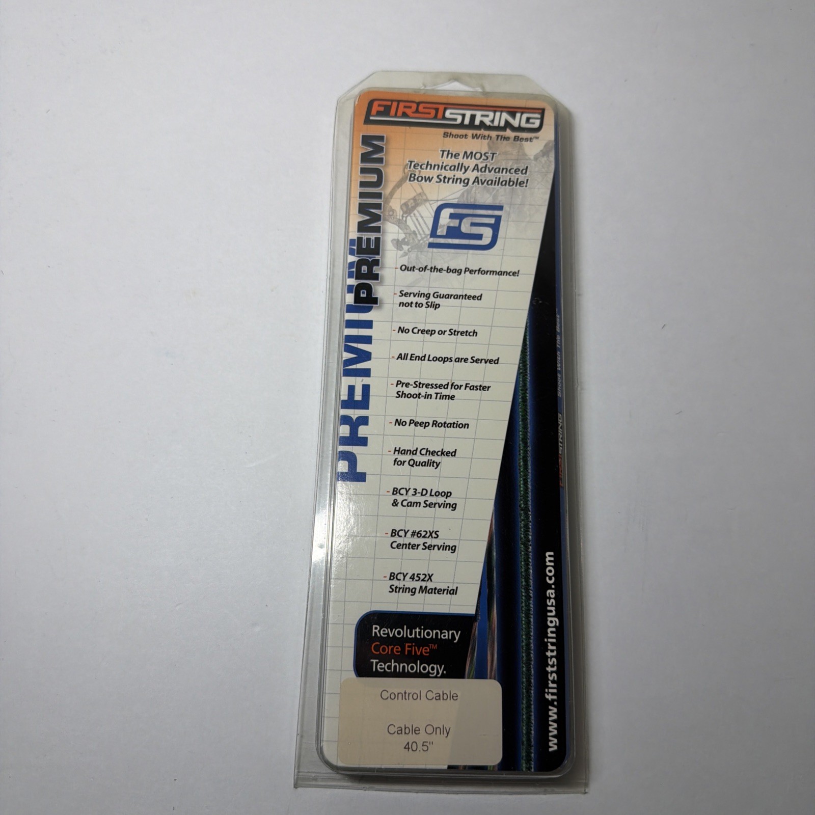 First String Premium Control Cable 40.5" Cable Only Bow String NEW SEALED!