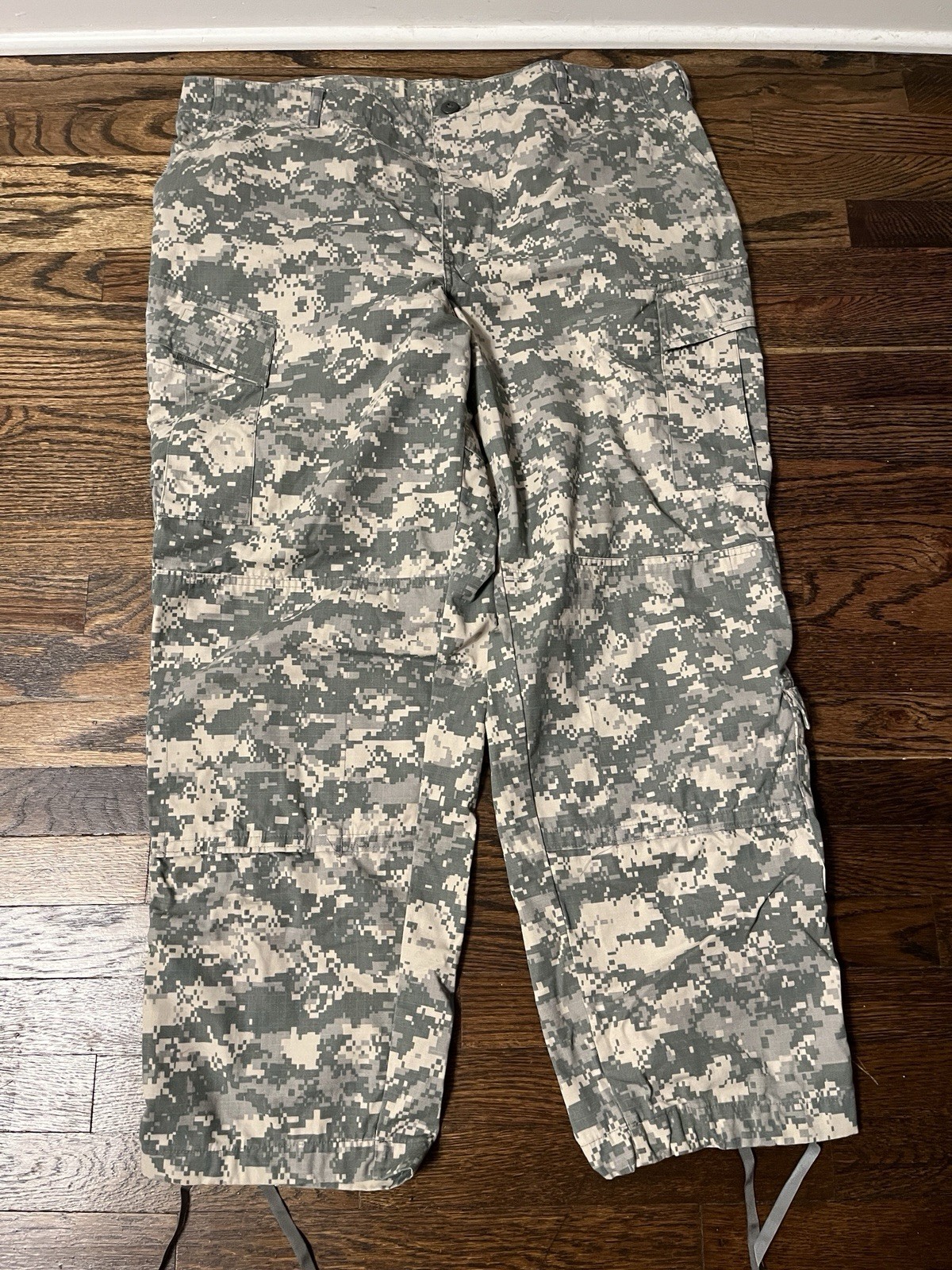 US Army Pants Mens XL Regular Green Digital Camo Trousers Combat Uniform
